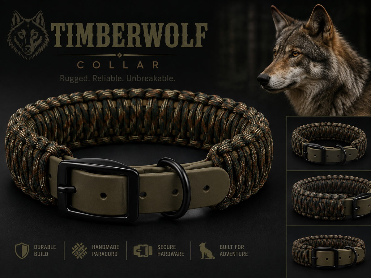 Timberwolf paracord collar design